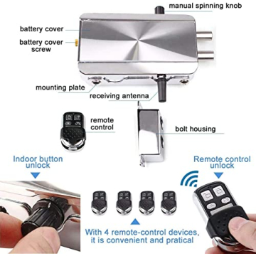 Ritammi Keyless Smart Door Lock with Remote Controls