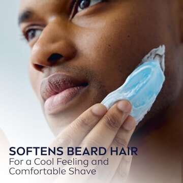 NIVEA MEN Sensitive Cooling Shave Gel with Chamomile and Seaweed Extracts, 3 Pack of 7 Oz Cans