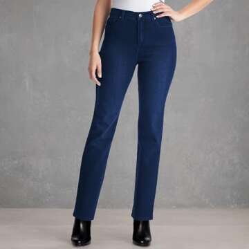 Gloria Vanderbilt High Rise Tapered Jeans for Women
