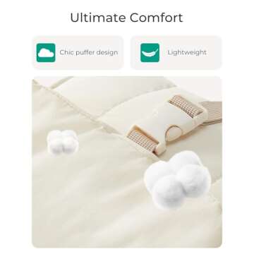 BAGSMART Small Camera Bag, DSLR Camera Case for Camera Lens & Accessories, Ultra-Light Compact Cross...