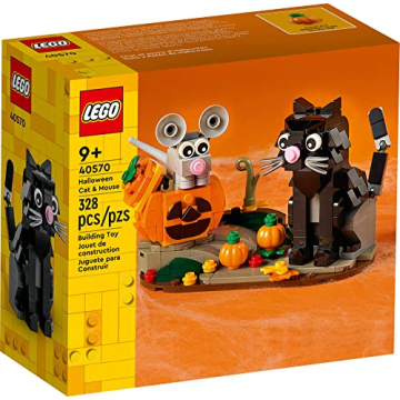 LEGO Halloween Cat & Mouse Building Kit for Festive Fun