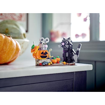 LEGO Halloween Cat & Mouse Building Kit for Festive Fun