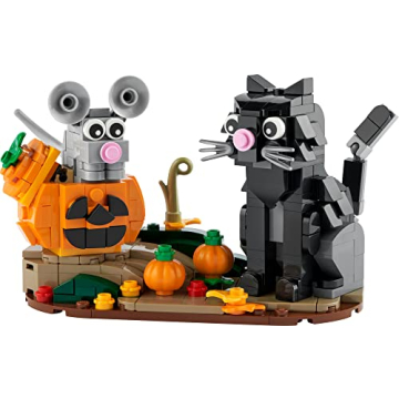 LEGO Halloween Cat & Mouse Building Kit for Festive Fun