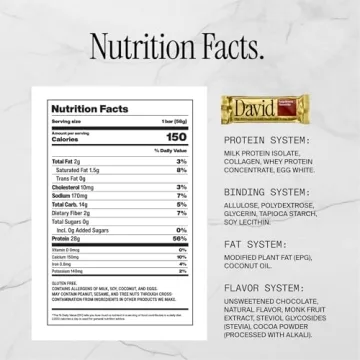David Protein Bar Sample Pack - High Protein, Low Carb Treat