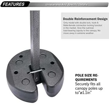 ABCCANOPY Easy Canopy Weights for Secure Tent Stability