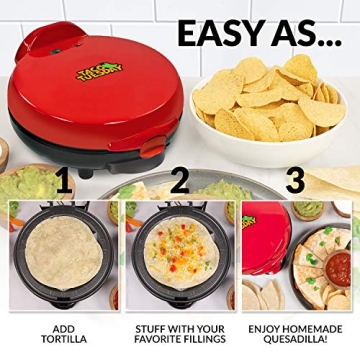 Nostalgia Taco Tuesday Deluxe Quesadilla Maker
