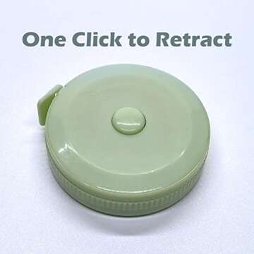 3 Pack Soft Sewing Tape Measure for Body Measuring - Premium Retractable Fabric and Cloth Tape Measure, Handy, Compact and Easy to Read - 60 Inchs Mini Measurement Tape, Waist Measuring Tape by GOOHEE