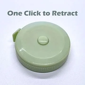 3 Pack Soft Sewing Tape Measure for Body Measuring - Premium Retractable Fabric and Cloth Tape Measure, Handy, Compact and Easy to Read - 60 Inchs Mini Measurement Tape, Waist Measuring Tape by GOOHEE