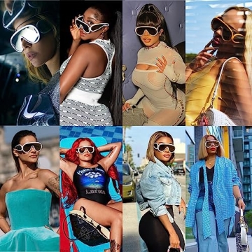 Trendy Oversized Sunglasses with UV400 Protection