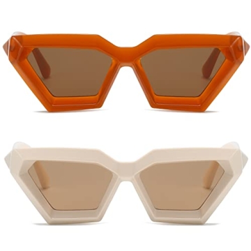 Breaksun Vintage Cat Eye Sunglasses for Women - Trendy, UV Protection