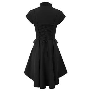 Scarlet Darkness Women's Gothic Tailcoat Steampunk Tuxedo Suit Coat Renaissance Pirate Halloween Coa...