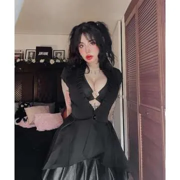 Scarlet Darkness Women's Gothic Tailcoat Steampunk Tuxedo Suit Coat Renaissance Pirate Halloween Coats S Black