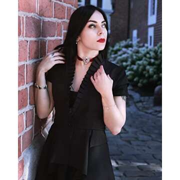 Scarlet Darkness Women's Gothic Tailcoat Steampunk Tuxedo Suit Coat Renaissance Pirate Halloween Coats S Black