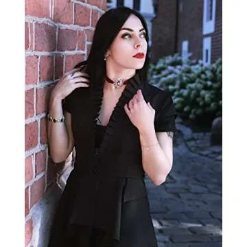 Scarlet Darkness Women's Gothic Tailcoat Steampunk Tuxedo Suit Coat Renaissance Pirate Halloween Coats S Black