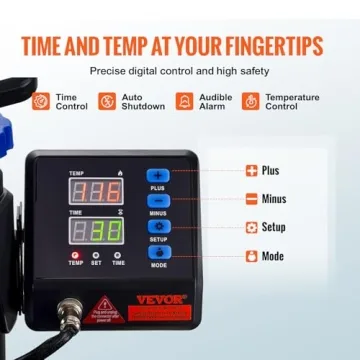 VEVOR 5 in 1 Heat Press Kit for T-Shirts Mugs Hats