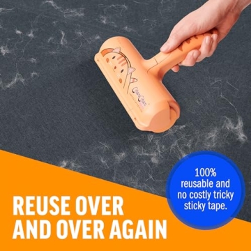 Chom Chom Roller Pet Hair Remover - ChomChom Reusable Cat and Dog Lint Rollers for Furniture, Couch, Car, and Clothes - Limited Cat Edition﻿