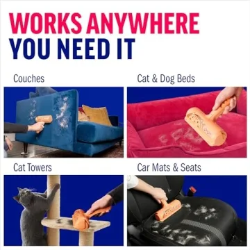 Chom Chom Roller Pet Hair Remover - ChomChom Reusable Cat and Dog Lint Rollers for Furniture, Couch, Car, and Clothes - Limited Cat Edition﻿