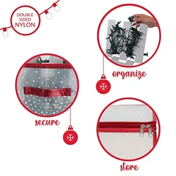 Simplify Holiday Light Organizer Holds 500 Lights