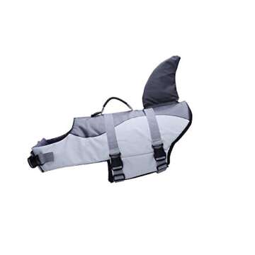 BFLIfe Dog Life Jacket Shark Small Pet Swimming Vest for Dogs