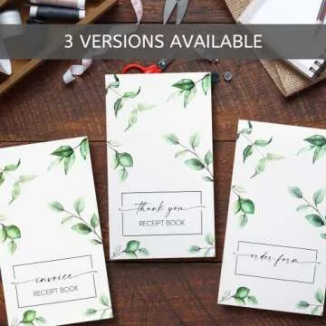 Beautiful Invoice Book for Small Businesses - Aesthetic and Easy to Use Receipt Pad - The Perfect Business Supplies That Helps You and Your Happy Clients to Stay Organized