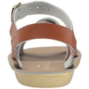 Salt Water Sandals by Hoy Shoe Baby Sun-San Swimmer Flat Sandal, tan, 6 M US Toddler