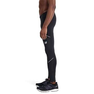 New Balance Men's Impact Run Heat Tight, Black , Medium