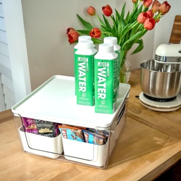 Stylish Recycled Plastic Kitchen Storage Bins Set