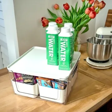 Stylish Recycled Plastic Kitchen Storage Bins Set