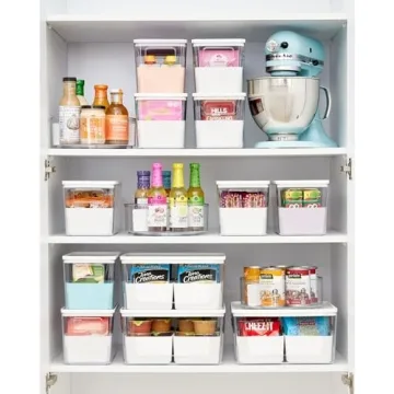 Stylish Recycled Plastic Kitchen Storage Bins Set