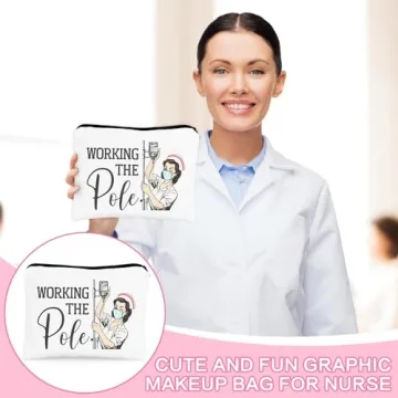 Funny Nurse Zipper Cosmetic Bag Gift Idea