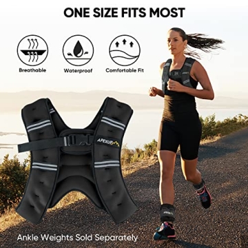 APEXUP Weighted Vest for All Fitness Levels Adjustable