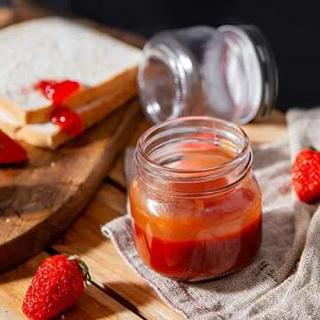 QAPPDA 30-Pack 8 oz Mason Jars for Kitchen Prep & Storage