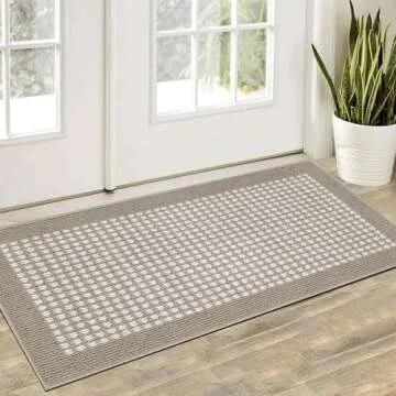 Kitchen Mat Set of 3 Non Slip Farmhouse Entrance Throw mats Washable Water Absorbent Kitchen Floor Rugs Minimalist Design Room Decor Laundry Bathroom Hallway Entryway