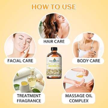 EVOKE OCCU Jasmine Essential Oil - 4 Fl Oz for Cleaning