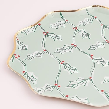 Elegant Meri Meri Block Print Dinner Plates Pack of 8