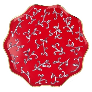 Elegant Meri Meri Block Print Dinner Plates Pack of 8