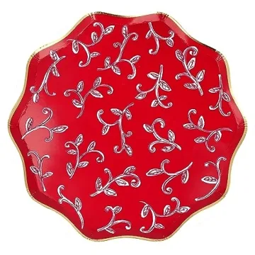 Elegant Meri Meri Block Print Dinner Plates Pack of 8