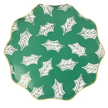 Elegant Meri Meri Block Print Dinner Plates Pack of 8