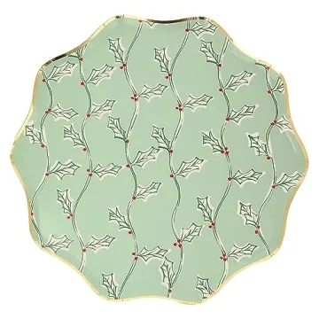 Elegant Meri Meri Block Print Dinner Plates Pack of 8