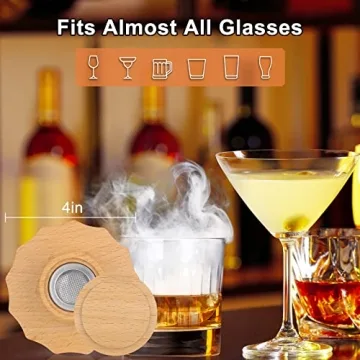 OGERY Cocktail Smoker Kit with Torch, Whiskey Smoker Kit with 4 Flavors Wood Chips, Mens Gifts, Old Fashioned Drink Smoker Infuser Kit, Fathers Day Birthday Gifts for Men, Dad, Husband (No Butane)