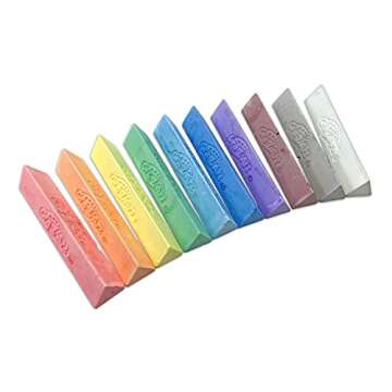 Cra-Z-Art 48 Piece Washable Triangle Sidewalk Chalk Set