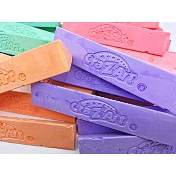 Cra-Z-Art 48 Piece Washable Triangle Sidewalk Chalk Set