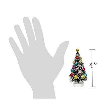 RAZ Imports Mini Decorated Christmas Tree Figurines - Set of 3