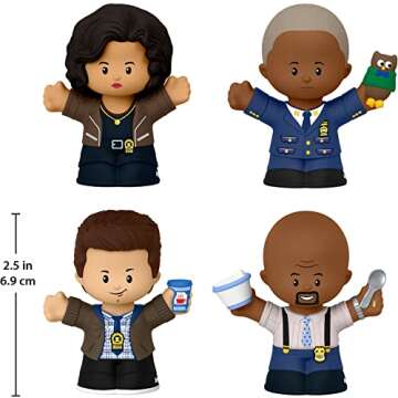Little People Collector Brooklyn Nine-Nine TV Series Special Edition Set for Adults & Fans, 4 Figures in Display Package