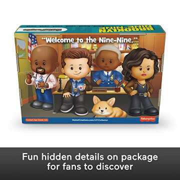 Little People Collector Brooklyn Nine-Nine TV Series Special Edition Set for Adults & Fans, 4 Figures in Display Package