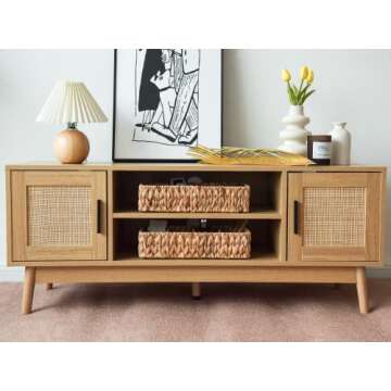 StorageWorks Small Baskets for Organizing, Wicker Baskets for Organizing with 4 Sections, Water Hyacinth Baskets, Handwoven Desk Baskets for Shelves, Pantry, Coffee Bar, 2 Pack