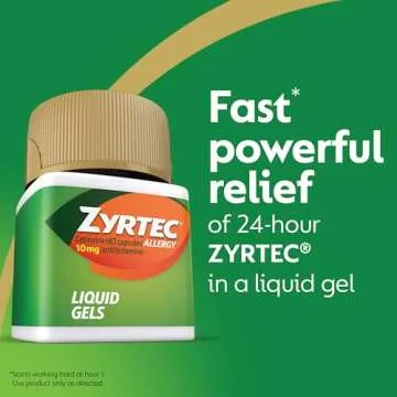 Zyrtec Allergy Relief Liquid Gels for Fast Relief