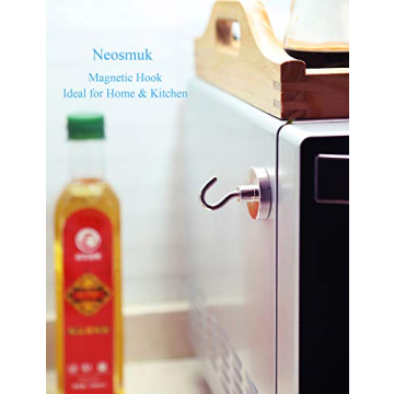 Neosmuk Magnetic Hooks 130lb Strong Magnet for Hanging