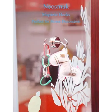 Neosmuk Magnetic Hooks 130lb Strong Magnet for Hanging