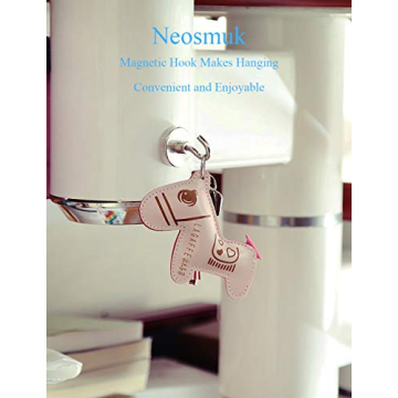 Neosmuk Magnetic Hooks 130lb Strong Magnet for Hanging